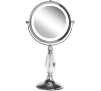 Beliani Makeup Mirror Led Maury Silver