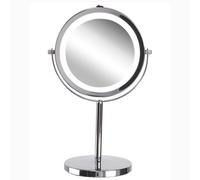 Beliani Makeup Mirror Led Verdun Silver