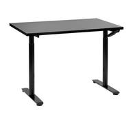 Beliani Manual Adjustable Standing Desk Destinas Black 120 Cm 72 Cm