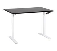 Beliani Manual Adjustable Standing Desk Destinas Black/ White 120 Cm 72 Cm