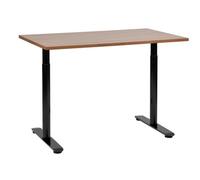 Beliani Manual Adjustable Standing Desk Destinas Brown/ Black 120 Cm 72 Cm