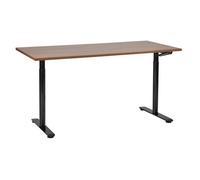 Beliani Manual Adjustable Standing Desk Destinas Brown/ Black 160 Cm 72 Cm
