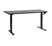 Beliani Manual Adjustable Standing Desk Destines 160 Cm 72 Cm Black