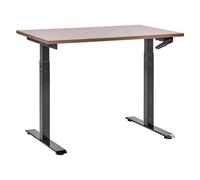 Beliani Manual Adjustable Standing Desk DESTINES Brown/ Black 120 cm 72 cm, Brown