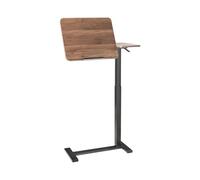 Beliani Manually Adjustable Standing Laptop Desk Modern Office 70 x 40 cm Steel Frame Brown with Black Schola