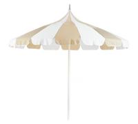 Beliani Market Parasol 245cm Minoa White/ Beige