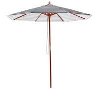 Beliani Market Parasol 260 Cm Ferentillo Black/ White