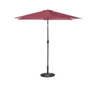 Beliani Market Parasol 266 Cm Varese Burgundy