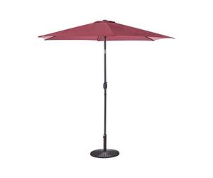 Beliani Market Parasol 266 Cm Varese Burgundy