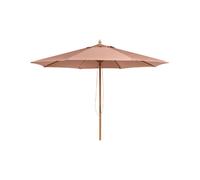 Beliani Market Parasol 270 Cm Toscana Brown