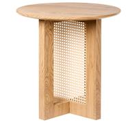 Beliani Mediterranean Side Table Karlo Light Brown