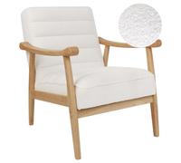 Armchair LEKNES Boucle Off-White