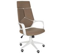 Beliani Minimalist Office Chair Delight Brown