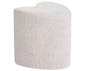 Beliani Minimalist Pouffe Scotia Chenille Beige
