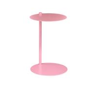Beliani Minimalist Side Table Kensico Metal Pink