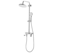 Beliani Mixer Shower Set With Rainshower Gurara Silver