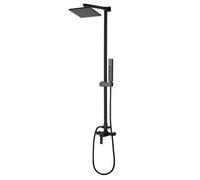 Beliani Mixer Shower Set With Rainshower Tagbo Black, Black