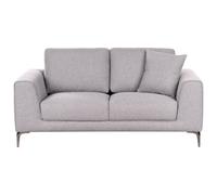 Beliani Modern 2 Seater Reinen Fabric Grey