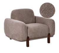 Beliani Modern Boucle Armchair Taupe Odnes