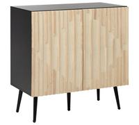Beliani Cabinet DALCROSS Wood Brown/ Black, Brown