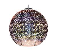 Modern Ceiling Pendant Lamp High Gloss Infinity Light Effect Glass Copper Sessera