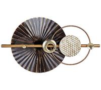 Beliani Modern Decorative Hanging Wall Art Abstract Accent Black and Gold Ruthenium