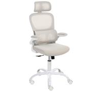 Beliani Modern Desk Chair Solis Fabric Beige