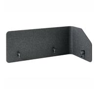 Beliani Modern Desk Screen Foldy Dark Grey