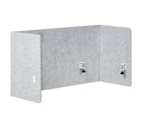 Beliani Modern Desk Screen Soloa Grey