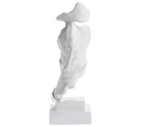 Beliani Modern Figurine Face Raahe White