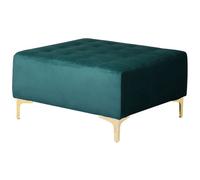 Beliani Modern Ottoman Aberdeen Velvet Teal