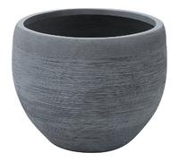 Beliani Modern Plant Pot Zakros 50 Cm Grey