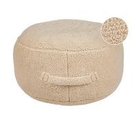 Beliani Modern Pouffe Adlana Boucle Beige