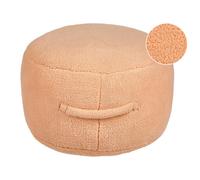 Beliani Modern Pouffe Adlana Boucle Orange