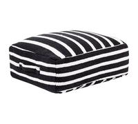 Beliani Modern Pouffe Settat Cotton Black