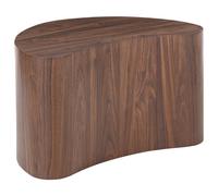 Beliani Modern Side Table Bilpa Dark Brown