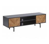 Beliani Modern Tv Stand Salina Brown/ Black