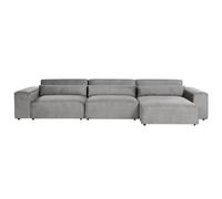 Modular Corner Sofa 4 Seater HELLNAR Left Hand Grey Fabric