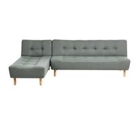 Beliani Modular Corner Sofa Bed Alsten Fabric Green Right Hand