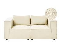 Beliani Modular Sofa 2 Seater Axebo Boucle Off-White
