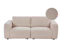 Beliani Modular Sofa 2 Seater KIVVIK Boucle Beige, Cream