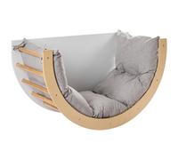 Beliani Multifunctional Climbing Arch Nimbin Pine Wood Light Brown Montessori