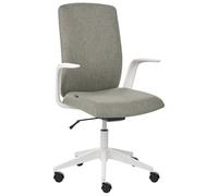 Beliani Office Chair Captain Fabric Green