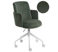 Office Chair DRYDEN Corduroy Dark Green