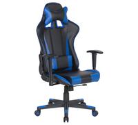 Office Chair Faux Leather Dark Blue GAMER