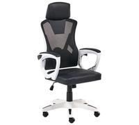 Beliani Office Chair Ignis Faux Leather White