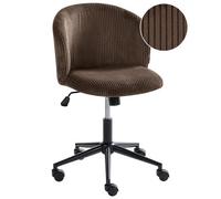 Office Chair MILES Corduroy Dark Brown