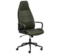 Beliani Office Chair Rebel Fabric Dark Green