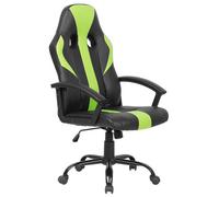 Office Chair Faux Leather Lime Green SUCCESS