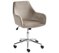 Office Chair WELLSTON Velvet Taupe